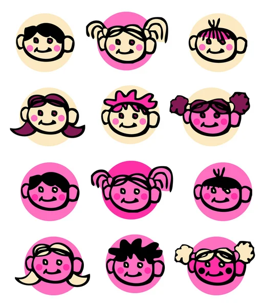 Diversidade de ícones Criança, bebê — Fotografia de Stock