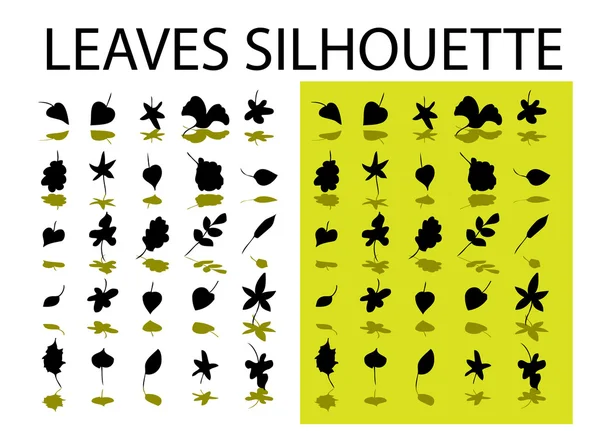 stock image Leaves silhouette isolated