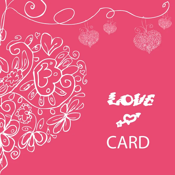 Hermosa tarjeta de amor —  Fotos de Stock