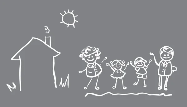 Transparent ikona dla rodzin z dziećmi — Zdjęcie stockowe