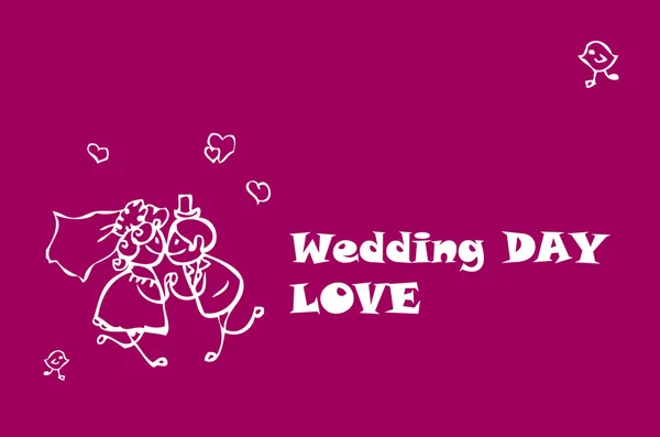 Wedding Love Couple Card — Stock Photo, Image