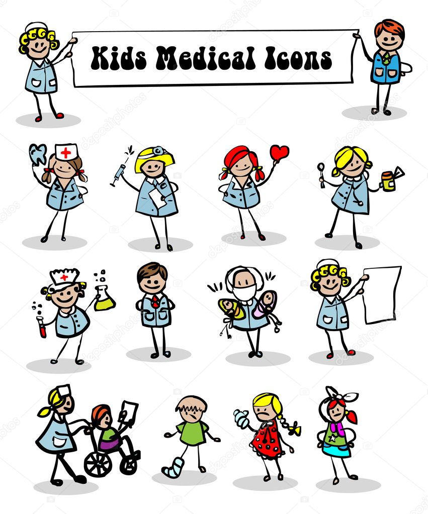 Hedendaags Verpleegkundige cartoon Stockfoto's, Rechtenvrije Verpleegkundige VL-68