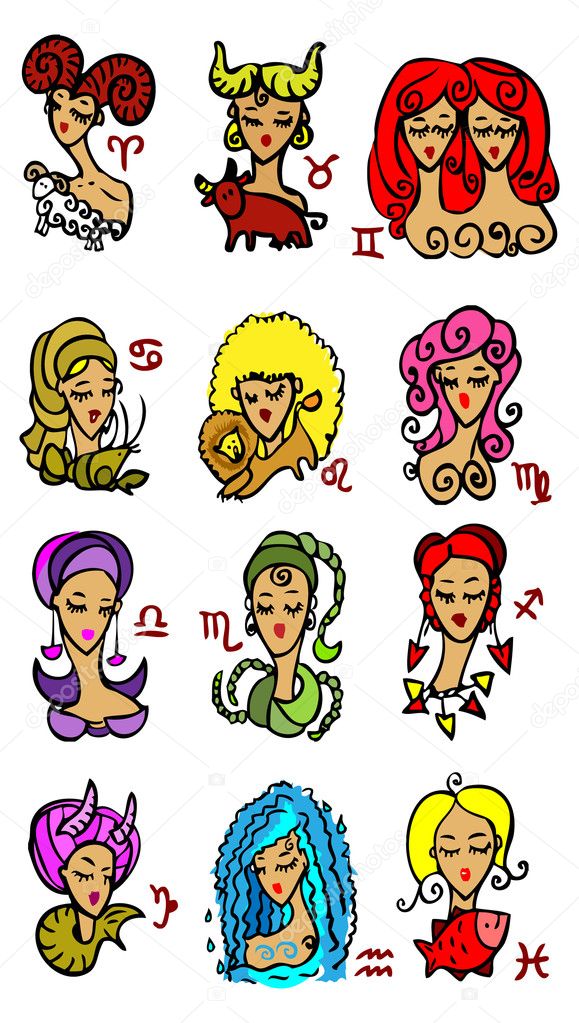 Horoscope woman Symbols