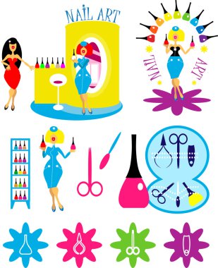 Beautiful cartoon woman clipart