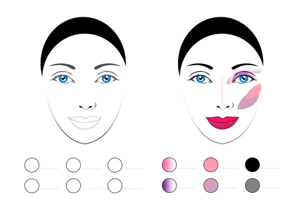 Make up Pattern impostato — Foto Stock