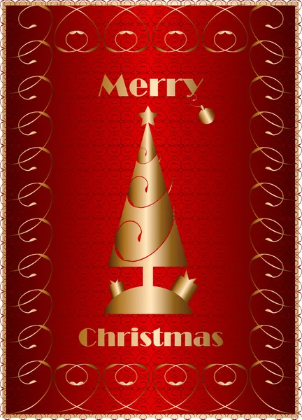 Christmas card, background, post, tree — Stock Photo, Image