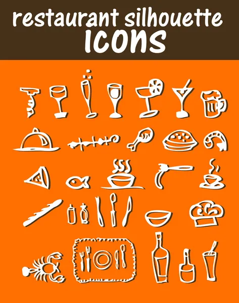 Food & cook icons — Stock Photo, Image