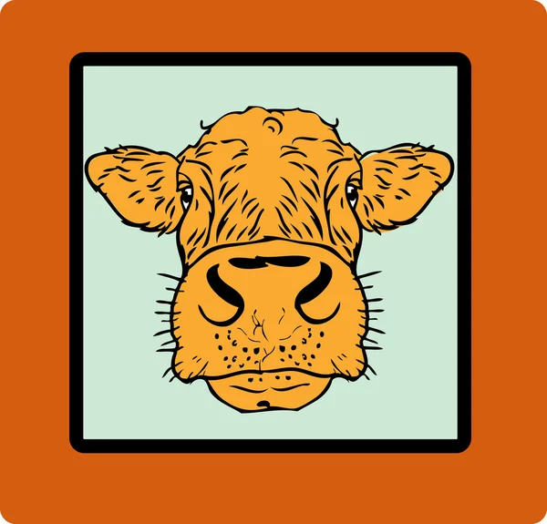 Коровья карточка, бумажный плакат — стоковое фото