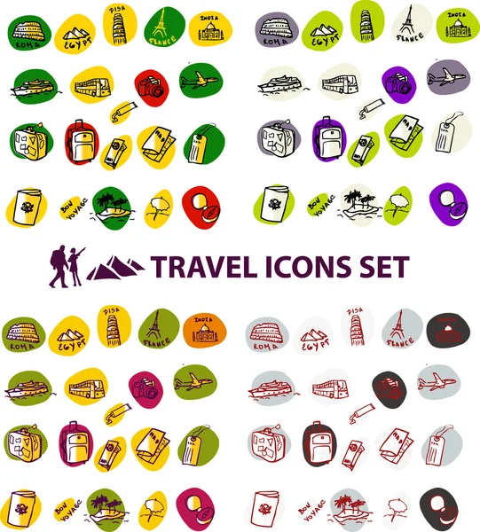 Travel backgrounds button Vector illustration bi — Stock Photo, Image
