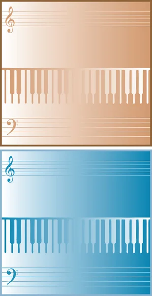 Музыкальные фоны липовые бумажные открытки — стоковое фото