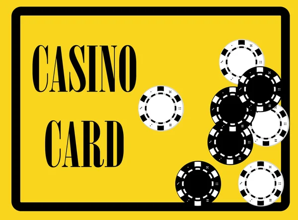 Casino kart poster — Stok fotoğraf