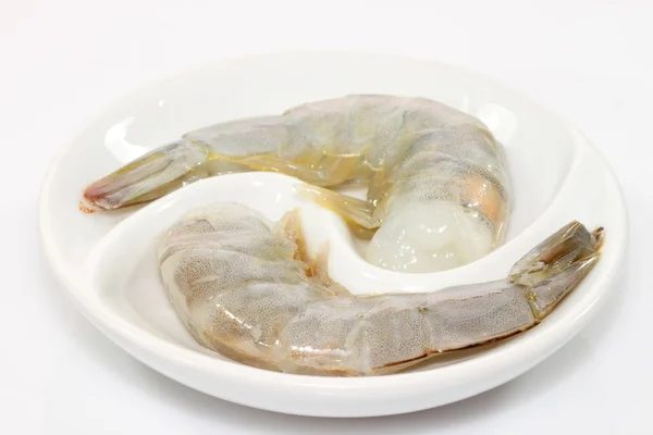 Two raw shrimps — Stock Photo, Image