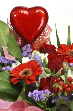 Flowers for valentines day clipart