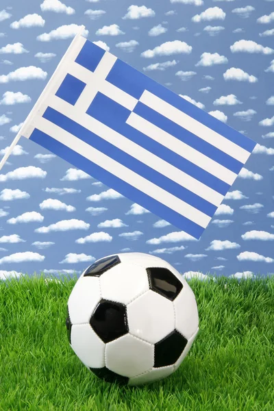 Grecka piłka nożna — Zdjęcie stockowe