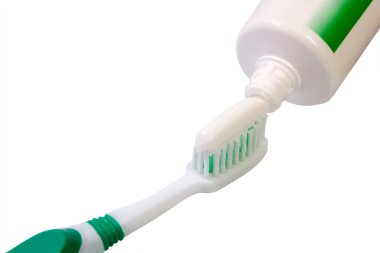 Green Toothbrush clipart