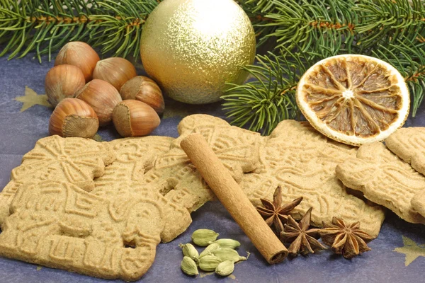Traditional Spicy Christmas Cookies — Stock Photo, Image