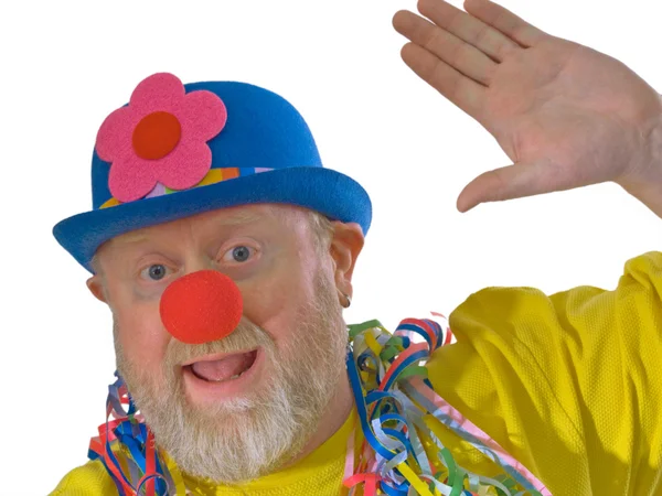 Приветствие клоуна — стоковое фото