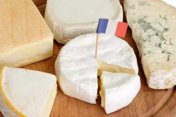 Druhy francouzských sýrů — Stock fotografie