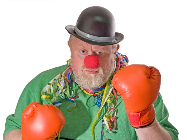 Бокс клоун — стокове фото
