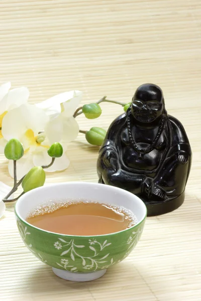 Becher grünen Tee — Stockfoto