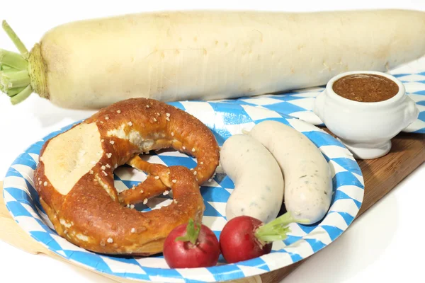 Bavarian Veal Sausage — Stock Photo, Image