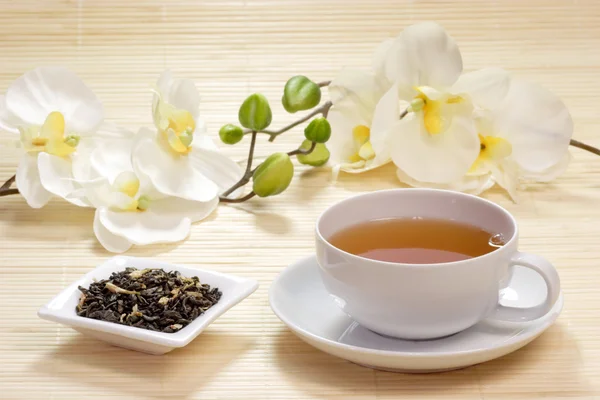Cup of jasmine tea Royalty Free Stock Images