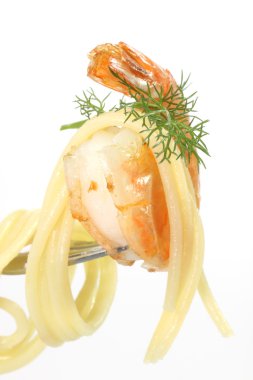 Spagetti ile karides