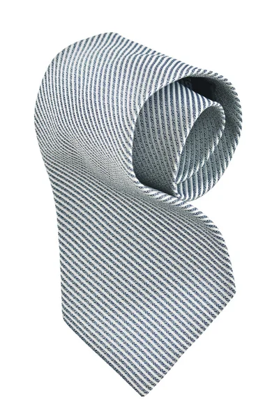 卷的灰色领带 — 图库照片