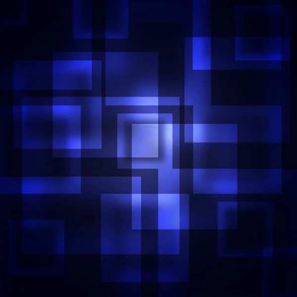Сині квадрати на темному фоні — стокове фото