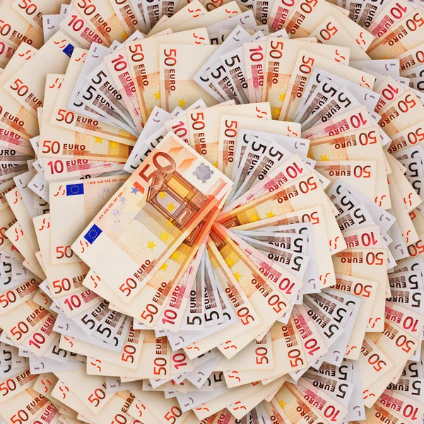 Contexto das notas de euro — Fotografia de Stock