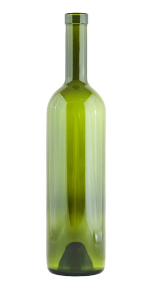 Boş bardak şarap şişe — Stok fotoğraf