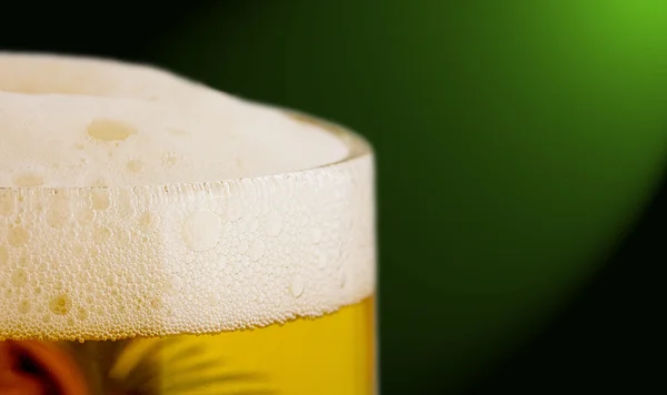 Beer with foam — Stock Photo, Image