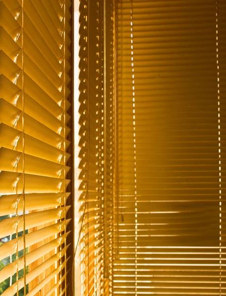 stock image Yellow closed shutters