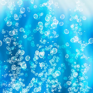 Air bubbles of water clipart