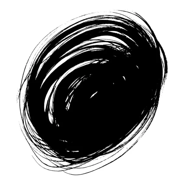 Punto grunge negro circular — Foto de Stock