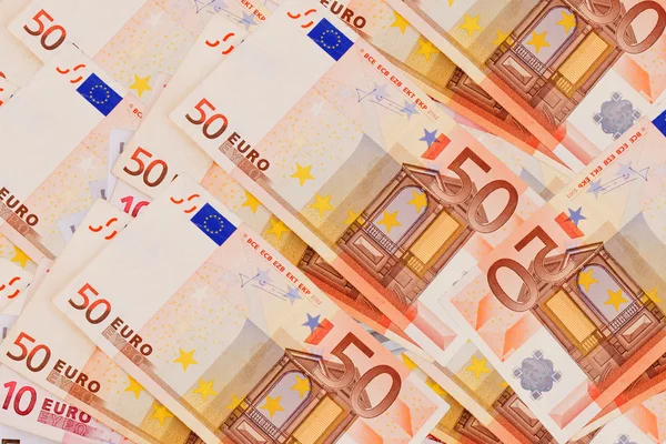5, 10, 20, 50 банкноти євро — стокове фото