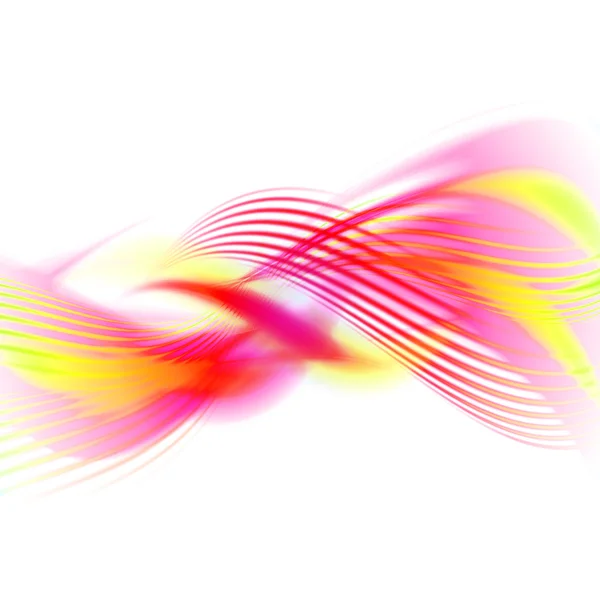 Fancy färgade vågor på en ljus — Stockfoto