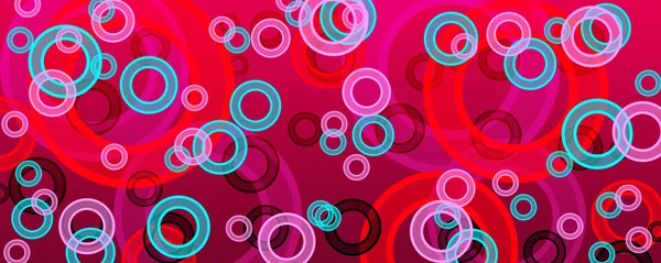 Banner av mångfärgade cirklar — Stockfoto