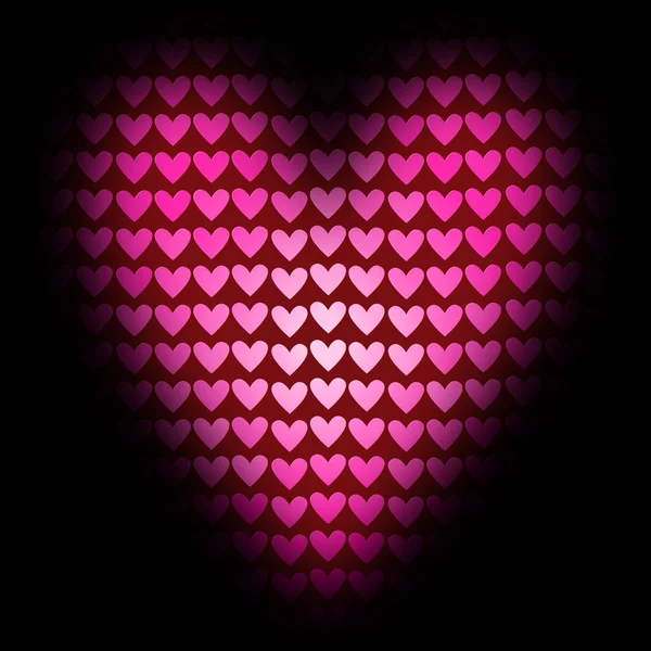 Rotes Herz der kleinen Herzen — Stockfoto