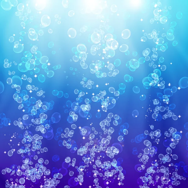 Vzduchové bubliny vody — Stock fotografie