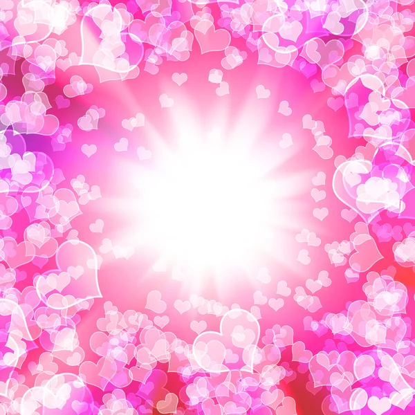 Glühende Herzen — Stockfoto
