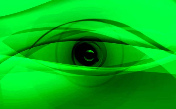 Digitala gröna ögon — Stockfoto