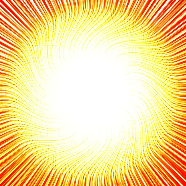 Солнце изогнутых тонких линий — стоковое фото