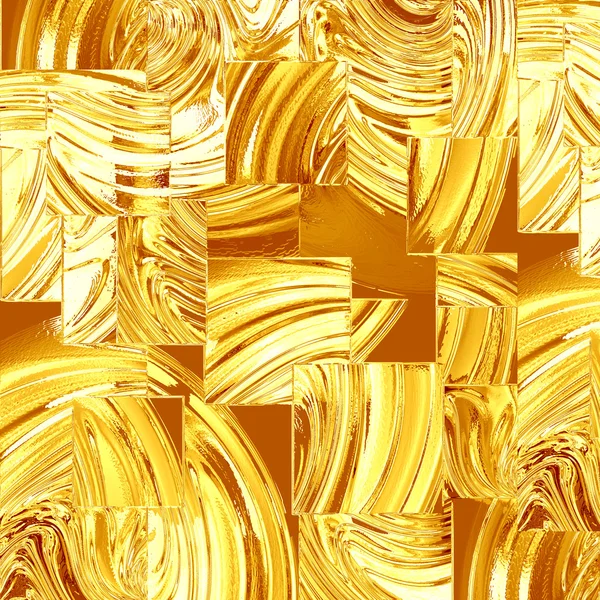 Quadrados de vidro dourado — Fotografia de Stock