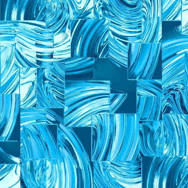 Blaue Glasquadrate — Stockfoto