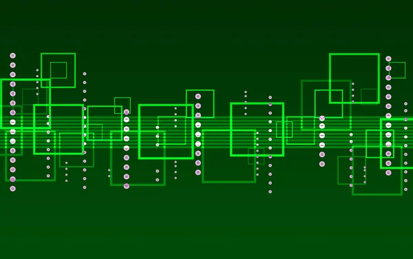 Grüne abstrakte Hintergrund von Quadraten — Stockfoto