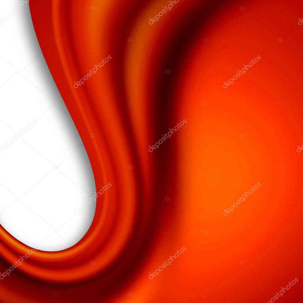 Red curve folded cloth