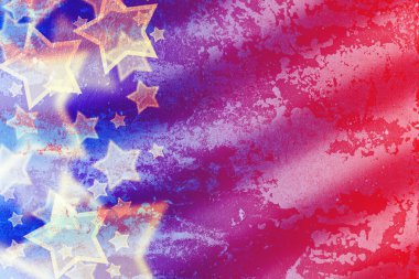 Abstract American flag clipart