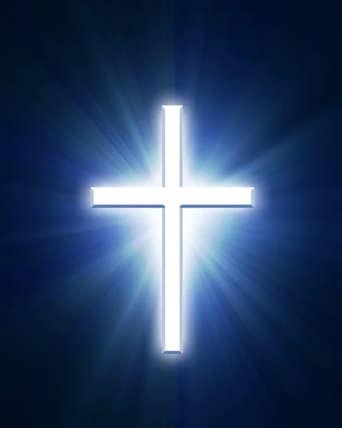 Świecące krzyż — Zdjęcie stockowe