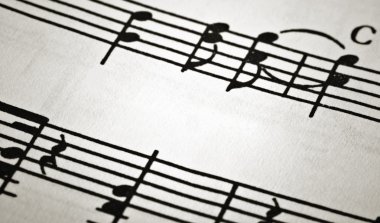 Fragment of musical notation clipart